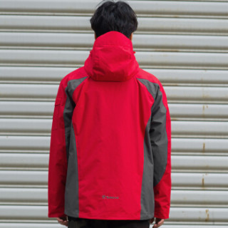 TOREAD 探路者 TAWE91201 男款户外三合一冲锋衣 中国红 L