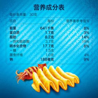乐事(Lay's)零食 休闲食品 大波浪薯片 铁板鱿鱼味 70g 百事食品