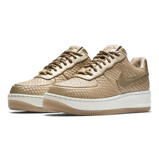 NIKE 耐克 AIR FORCE 1 UPSTEP 女子休闲鞋  35.5码 棕色 