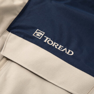 TOREAD 探路者 TAWE91603 男款抓绒户外三合一冲锋衣 浅卡其/藏蓝 XL