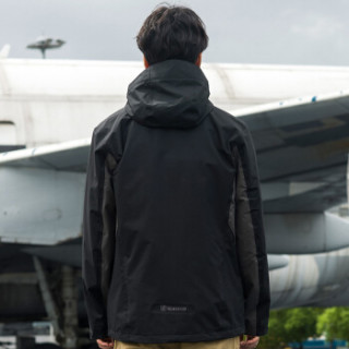 TOREAD 探路者 TAWE91603 男款抓绒户外三合一冲锋衣 黑色 L