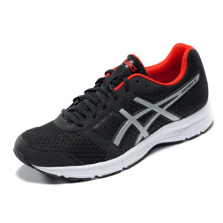 ASICS 亚瑟士 PATRIOT 8 男子跑鞋 黑色/亮色/红色 41.5码