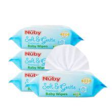 努比(Nuby)婴幼儿男女宝宝带盖洁肤湿巾88抽*3包入（264抽） *3件
