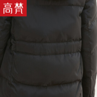 GOLDFARM 高梵 G1170481 女士中长款羽绒服 黑色 160/M