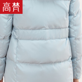 GOLDFARM 高梵 G1170481 女士中长款羽绒服 海沫蓝 175/XXL