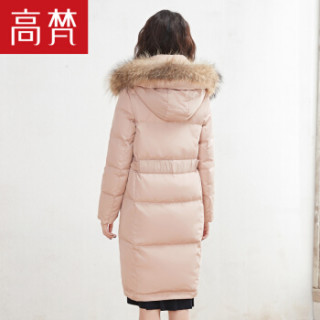 GOLDFARM 高梵 G1170481 女士中长款羽绒服 贝壳粉 175/XXL