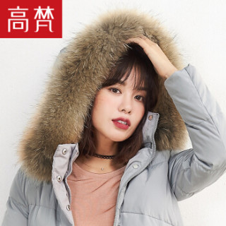 GOLDFARM 高梵 G1170481 女士中长款羽绒服 灰色 165/L