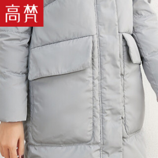 GOLDFARM 高梵 G1170481 女士中长款羽绒服 灰色 165/L