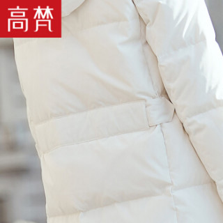 GOLDFARM 高梵 G1170481 女士中长款羽绒服 白色 170/XL
