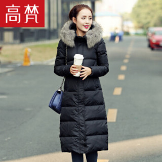 GOLDFARM 高梵 GY1513035A 女士羽绒服 黑色 175/XXL