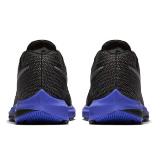 NIKE 耐克 ZOOM WINFLO 4 女子跑步鞋 黑色/金属银 35.5码