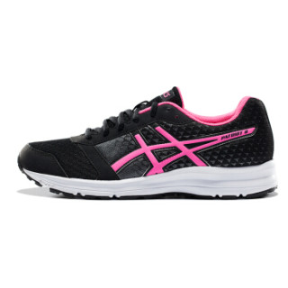 ASICS 亚瑟士 PATRIOT 8 女款透气跑步鞋 黑色/粉色/白色 37码