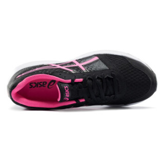 ASICS 亚瑟士 PATRIOT 8 女款透气跑步鞋 黑色/粉色/白色 37码