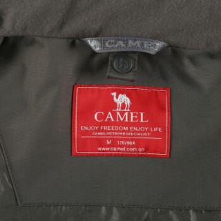 CAMEL 骆驼 A5W246122 男款防风防水三合一冲锋衣 深灰/黑色 XXXL