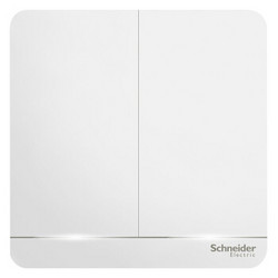 Schneider Electric 施耐德电气 施耐德 绎尚系列 带LED灯单控16A开关 白色 二开
