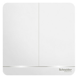 Schneider Electric 施耐德电气 AvatarOn绎尚系列 E8332L1LED_WE_C1 二开单控开关 镜瓷白 带LED灯款