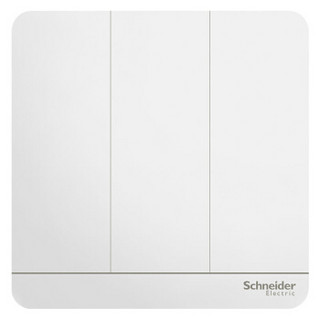 Schneider Electric 施耐德 绎尚系列 单控开关 白色 三开 *3件