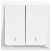Schneider Electric 施耐德 轻逸系列 双控开关 清雅白 二开