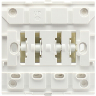 Schneider Electric 施耐德电气 Pieno丰尚系列 E8234L1F 四开单控开关 带荧光 白色