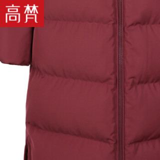 GOLDFARM 高梵 G1170440 女士中长款羽绒服 深酒红 175/XXL