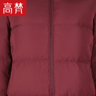 GOLDFARM 高梵 G1170440 女士中长款羽绒服 深酒红 175/XXL