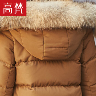 GOLDFARM 高梵 G1170440 女士中长款羽绒服 浅焦糖 175/XXL
