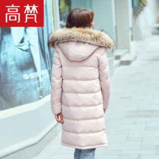 GOLDFARM 高梵 G1170440 女士中长款羽绒服 贝壳粉 155/S