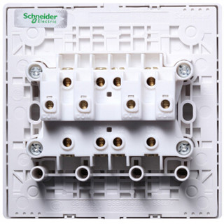 Schneider Electric 施耐德 丰尚系列 带荧光指示双控开关 白色 四开