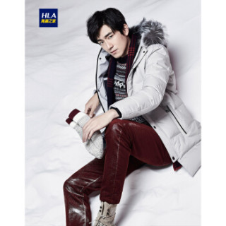 HLA 海澜之家 男士带帽羽绒服 米白 190/104A(56)
