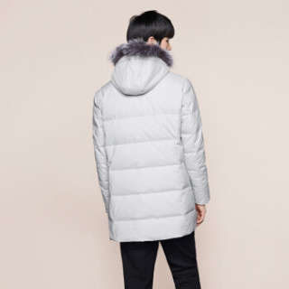 HLA 海澜之家 男士带帽羽绒服 米白 180/96A(52)