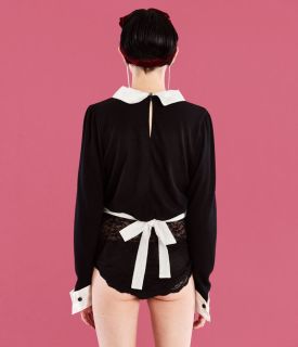 PEACH JOHN 蜜桃派 PJ YUMMY MART 女仆装家居连体服套装 M