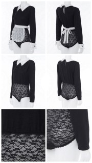 PEACH JOHN 蜜桃派 PJ YUMMY MART 女仆装家居连体服套装 M