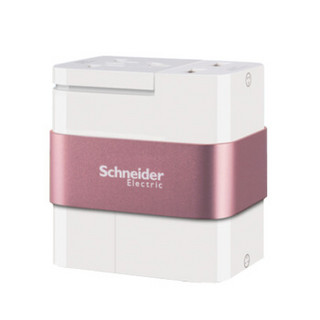 Schneider Electric 施耐德 遨游系列 旅行插座 白粉