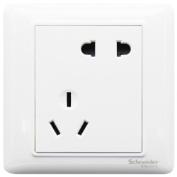 Schneider Electric 施耐德 睿意系列 A3E426_10UA 斜五孔插座 *3件