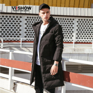 ViiSHOW YC2692174 男士中长款羽绒服 黑色 M