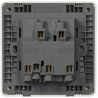 Schneider Electric 施耐德 睿意系列 A3E31_1A_WG 单控开关 金色 三开