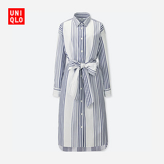  UNIQLO 优衣库 404504 女士衬衫式连衣裙