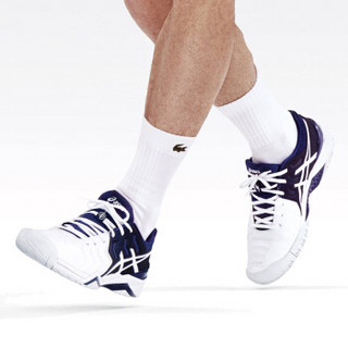 ASICS 亚瑟士 GEL-RESOLUTION NOVAK 男款网球鞋 40 白色/蓝色 