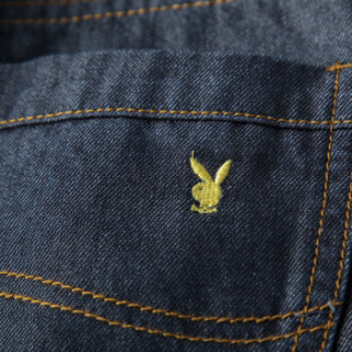 PLAYBOY 花花公子 男士直筒牛仔裤 黑灰色 29