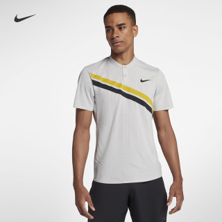 NIKE 耐克 COURT ZONAL COOLING RF ADVANTAGE 男子网球T恤 白/熔岩红/黑 S