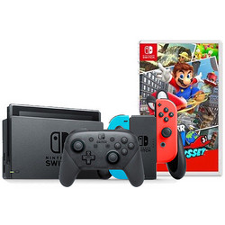 Nintendo 任天堂 Switch 游戏主机+ Switch Pro手柄+《超级马里奥：奥德赛 》