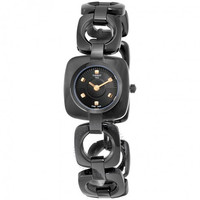 TISSOT 天梭 T-trend系列 T020.109.11.051.00 女士时装石英表 黑色表盘