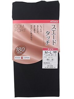 ATSUGI 厚木 COMFORT TL1033 女士连裤袜 180D M-L 黑色 