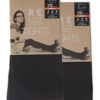 ATSUGI 厚木 RELISH ORIGINAL TL1321 女士连裤袜 210D 两双装 M-L 咖啡色 
