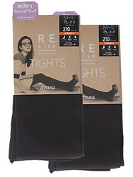 ATSUGI 厚木 RELISH ORIGINAL TL1321 女士连裤袜 210D 两双装 M-L 咖啡色