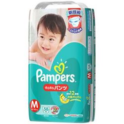 Pampers 帮宝适  婴儿拉拉裤 M58片 *4件