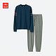 UNIQLO优衣库 Ultra stretch 405226 起居套装(长袖)