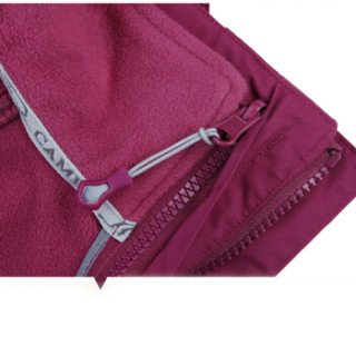 CAMEL 骆驼 A4W130015 女款户外三合一冲锋衣 艳紫 S
