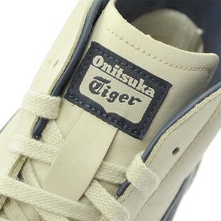 Onitsuka Tiger 鬼冢虎 MEXICO Mid Runner 中性款休闲运动鞋 38 米白色/深蓝色 