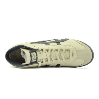 Onitsuka Tiger 鬼冢虎 MEXICO Mid Runner 中性款休闲运动鞋DL409-1659 41.5 米白色/深蓝色